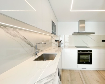 Well-lit functional kitchen